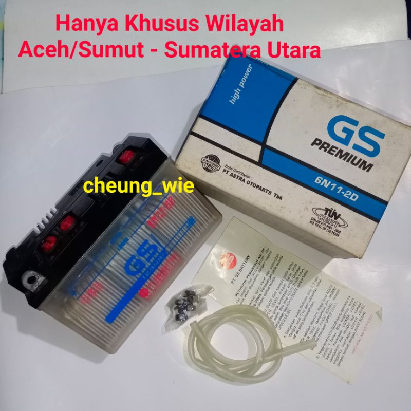 aki/ baterai honda c70 GS Astra 6volt 6N11-2D