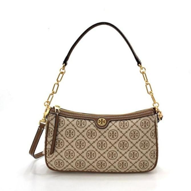 TORY TB BAG MONOGRAM JACQUARD CHAIN SHOULDER BAG SLING WANITA TRH545463YU
