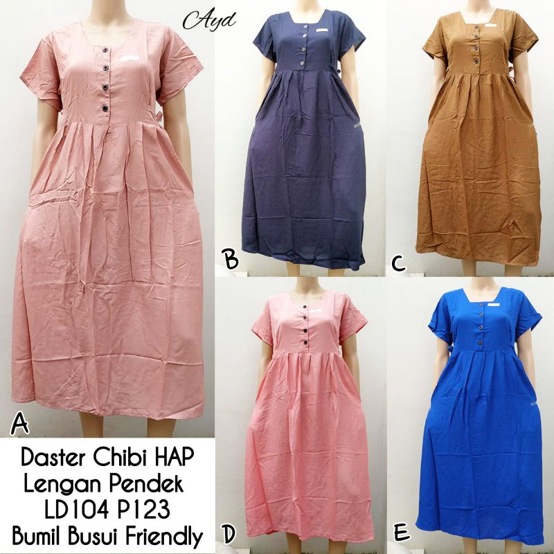 Daster chibi polos  hap bumil busui terlaris termurah