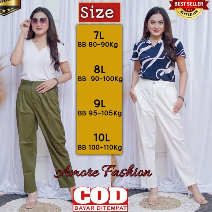 CELANA KERJA FORMAL JUMBO BESAR BB 80-100 KG BAGGY PANTS PANT BEGI CASUAL KERJA KANTOR BAWAHAN BIG B