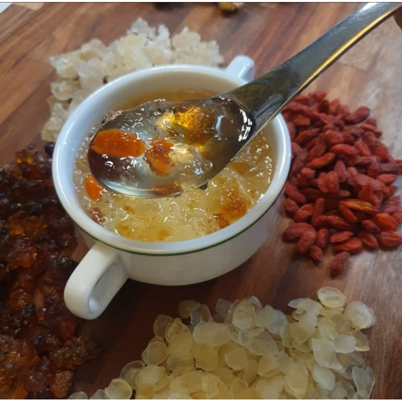 paket peachgum, biji teratai salju, sarang burung salju 3in1 (8 porsi)