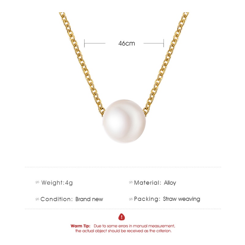 Simple pearl ball short Korean version of simple accessories clothing clavicle chain 210807