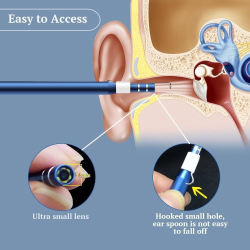 i97 1.3 Megapixel Endoscope Camera Android Ear Cleaning Waterproof Endoskopi Kamera Free Tas