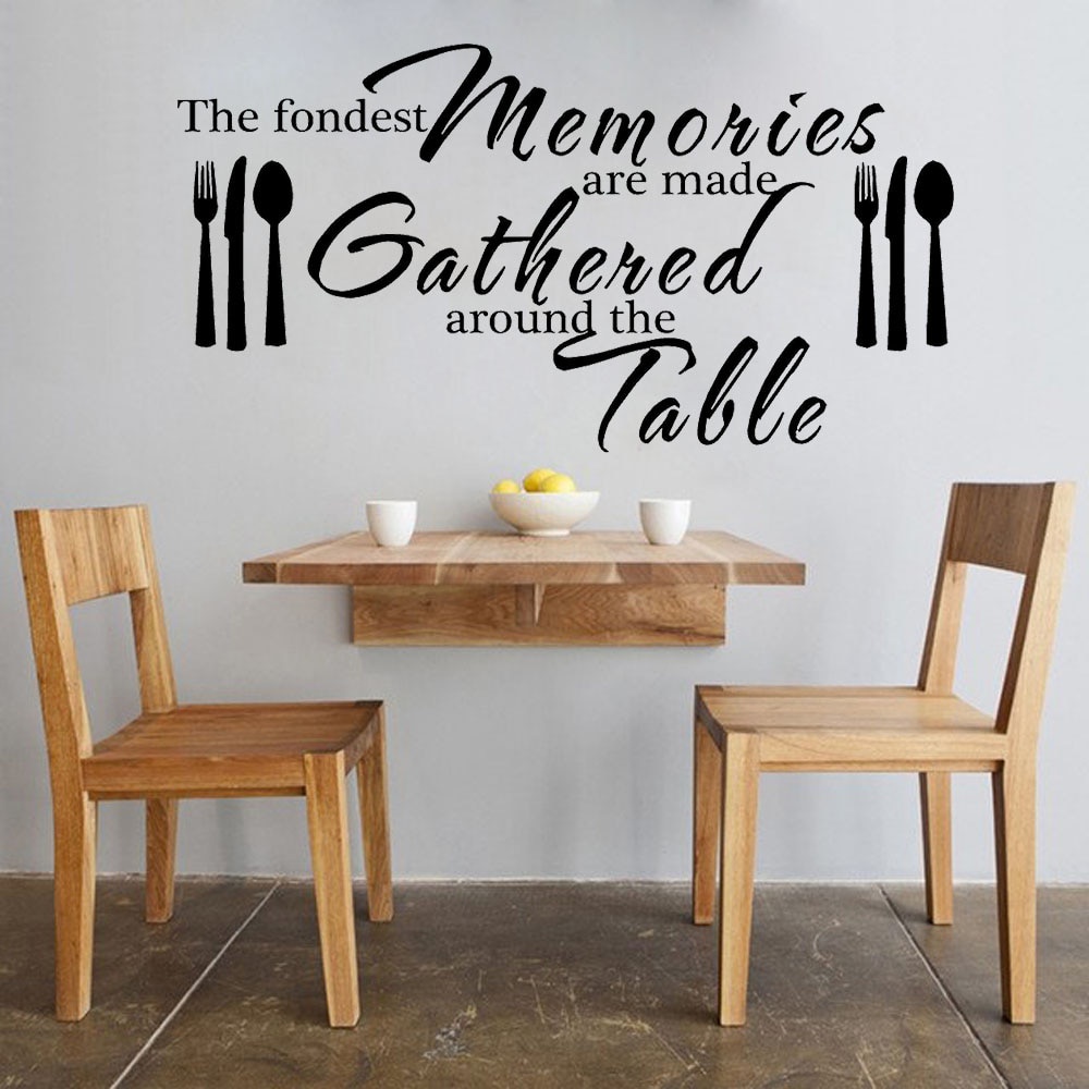 Jual Stiker Dinding Dapur Wall Sticker The Fondest Memories Quotes