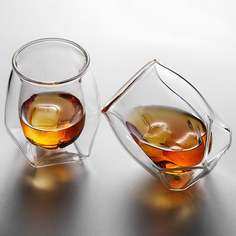 England Scotch Double Wall Whiskey Wine Glass Taster Dad Favourite Tipsy Barley-bree XO Chivas