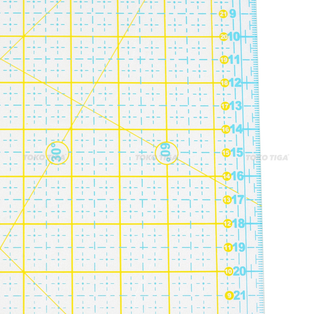 Penggaris Patchwork / Quilting Ruler 30 x 30 cm (M3030)