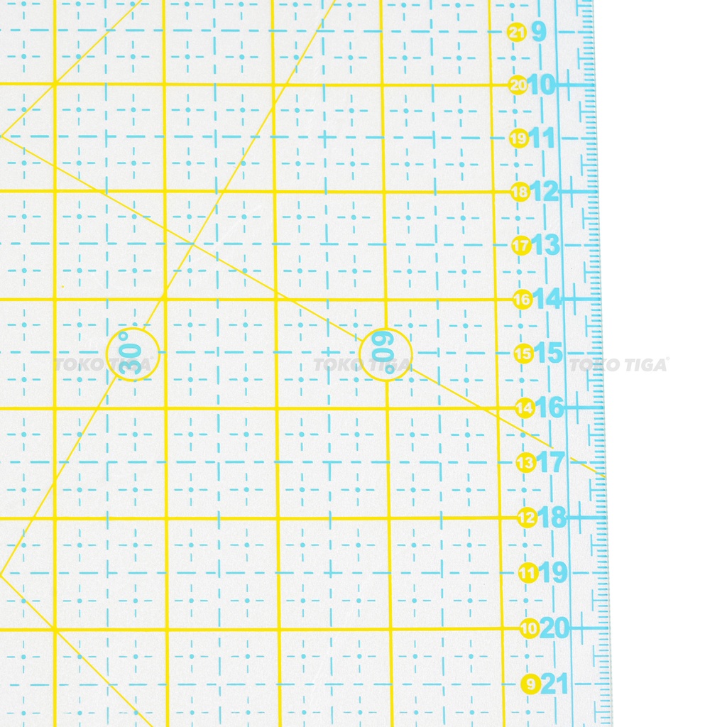 Penggaris Patchwork / Quilting Ruler 30 x 30 cm (M3030)