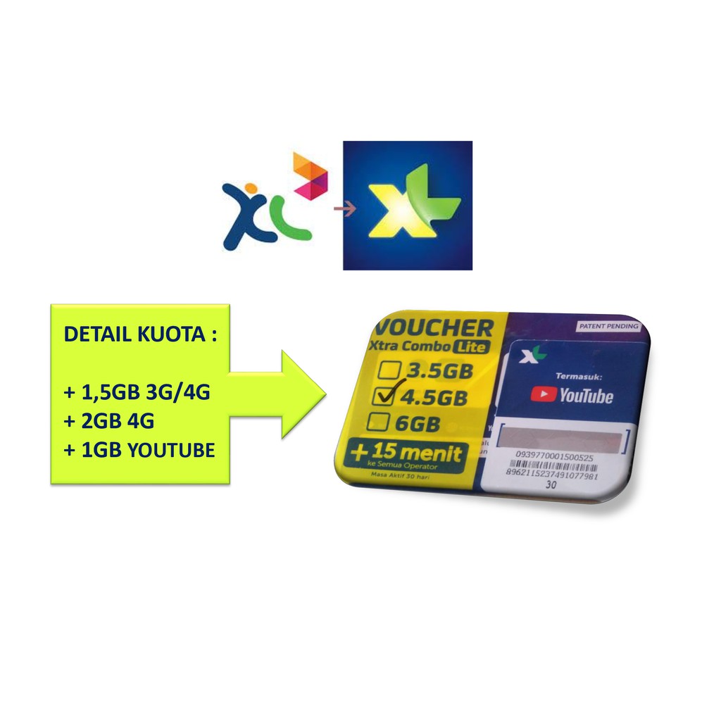 VOUCHER KUOTA XL DATA 6GB /7HR