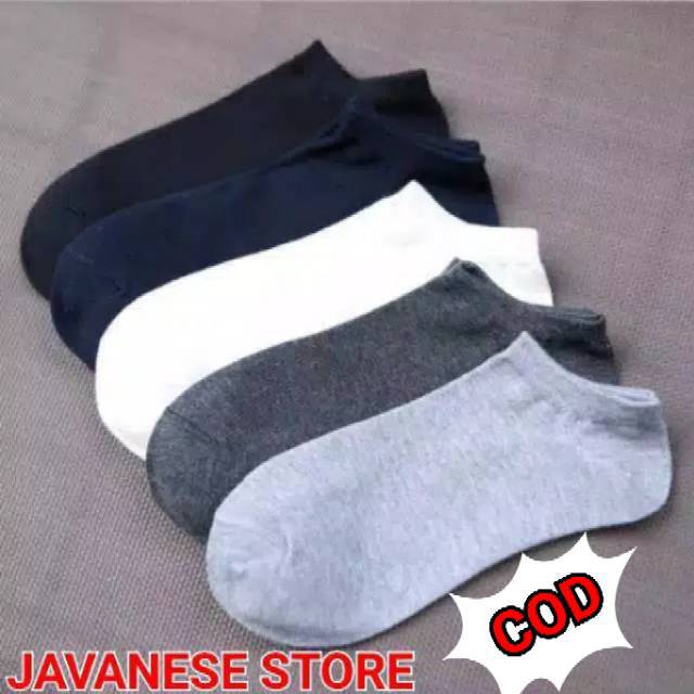 ALL SIZE 30 46 Kaos kaki pendek sematakaki polos putih 