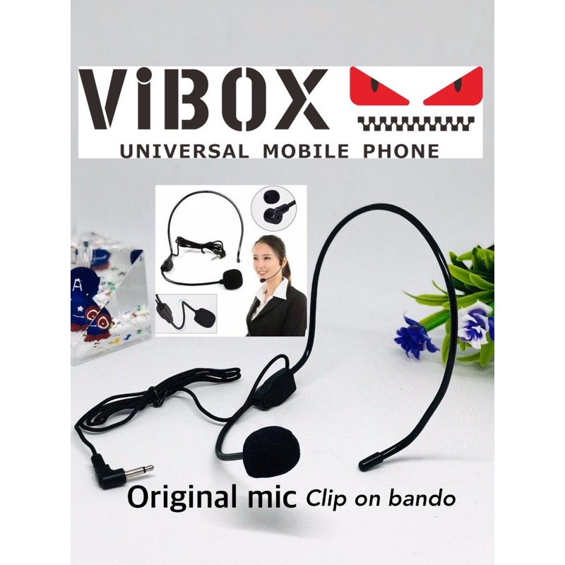 PROMO MIC CLIP ON BANDO ORIGINAL VIBOX KABEL NYLON SUARA AUDIO HD CLEAR BUAT VLOGGER