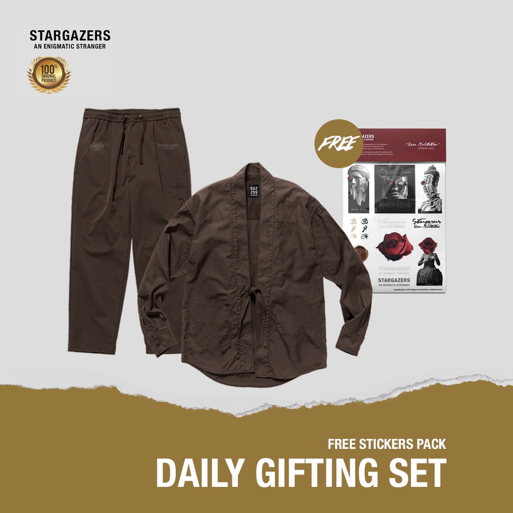 Stargazers Auge Kimono & Pants Sand (Free Sticker Pack)