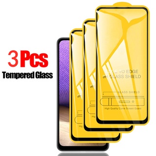 3pcs Pelindung Layar Tempered Glass 9D Untuk OPPO A12 A12e A15 A35 2021 A16 A1k A5 2020 A52 A53 A53s A54 A32 A33 A5S A7 A73 A74 A8 A92 A93G