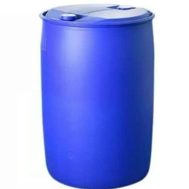 Tong Drum Plastik Hdpe Biru 200 Liter 200L Tempat Sampah Air Oli Bekas