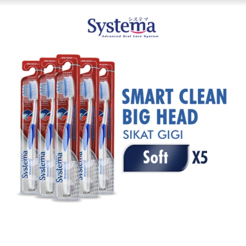 Systema Sikat Gigi Smart Clean Big Head x5