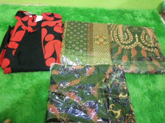 Tunik Santika Parang Combi Atasan Baju Seragam Batik Wanita  Modern.