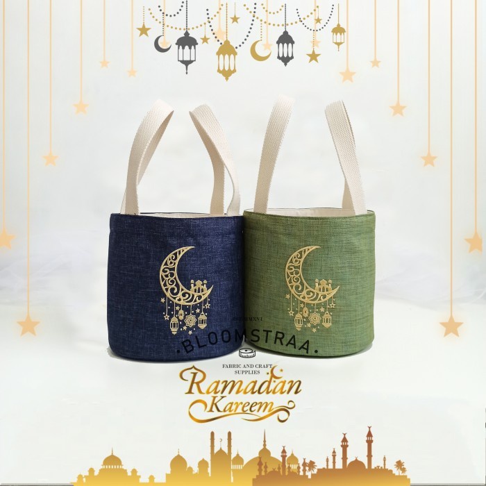 [ BURNET ] Idul Fitri Hampers Bucket Bag Kanvas Jepang Tas Souvenir Lebaran Ramadhan