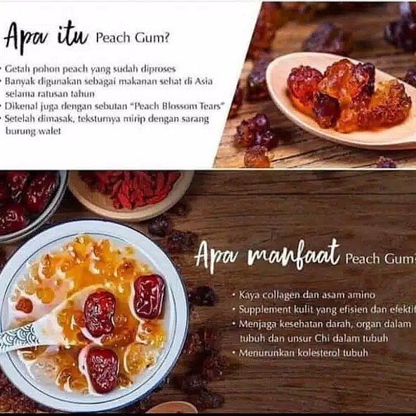 

Peach Gum Kemasan Berat 500 Gr Kandungan Kolagen Home Made Makanan Pembuatan Praktis Instant Kesehat