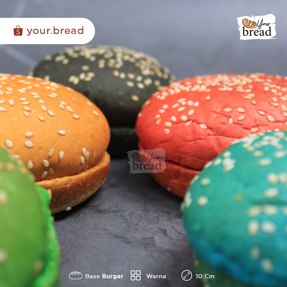 

Roti Burger Warna 10cm | Base Burger 10cm