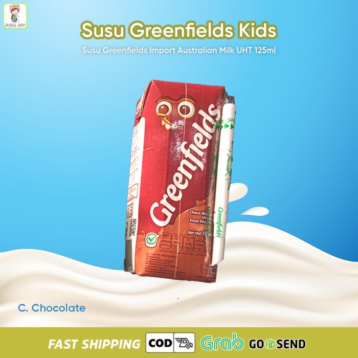 

Ee5041F10 Susu Anak Greenfield Uht 125Ml Plain, Strawberry And Choco Malt 1 Dus - Coklat 6Gggdddv