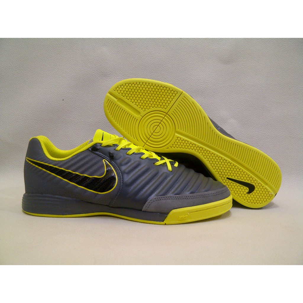 nike tiempo grey and yellow