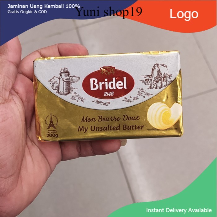 

bridel butter unsalted 200g