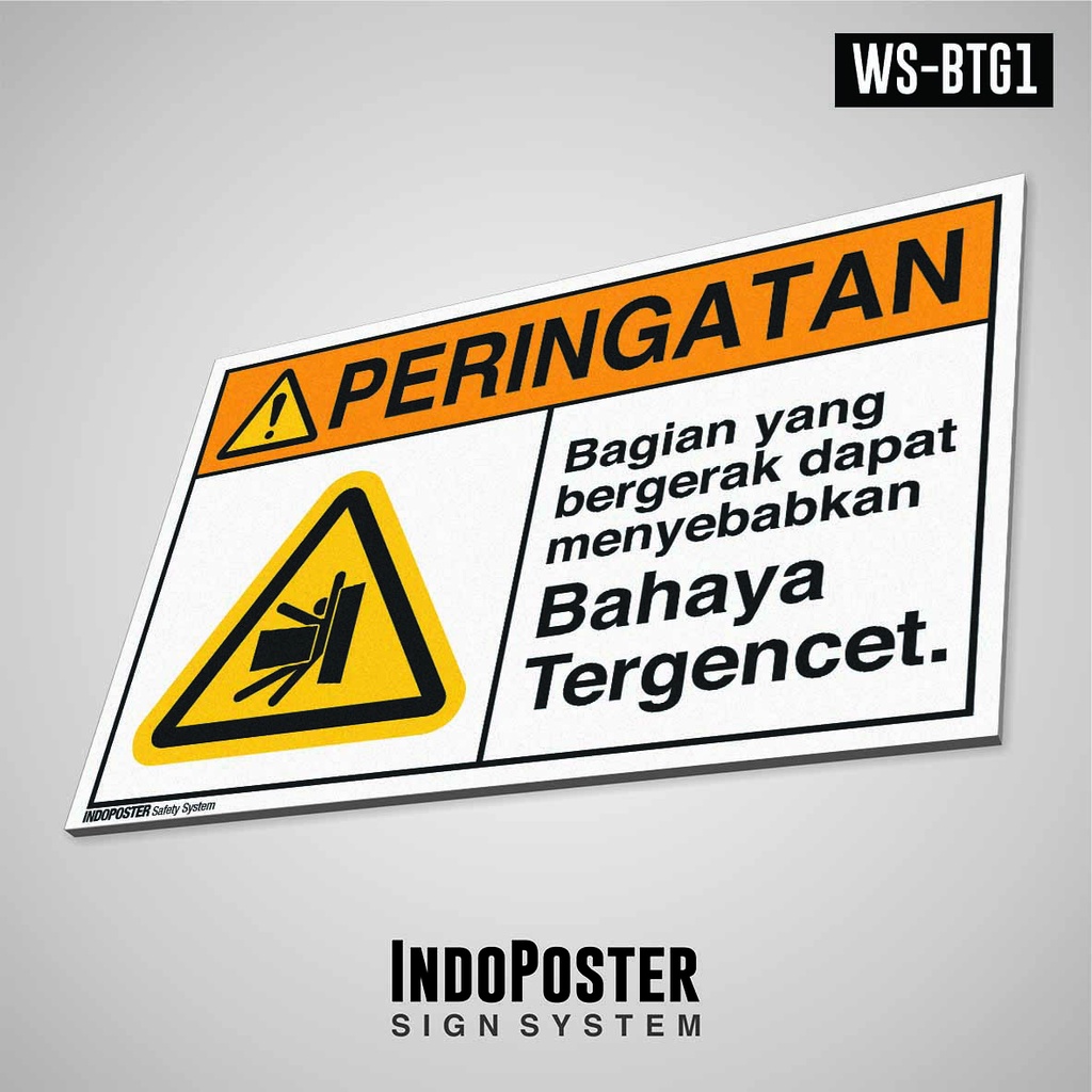 

Safety Sign Rambu K3 PVC ANSI Bahaya Tergencet Oleh Bagian Yang Bergerak