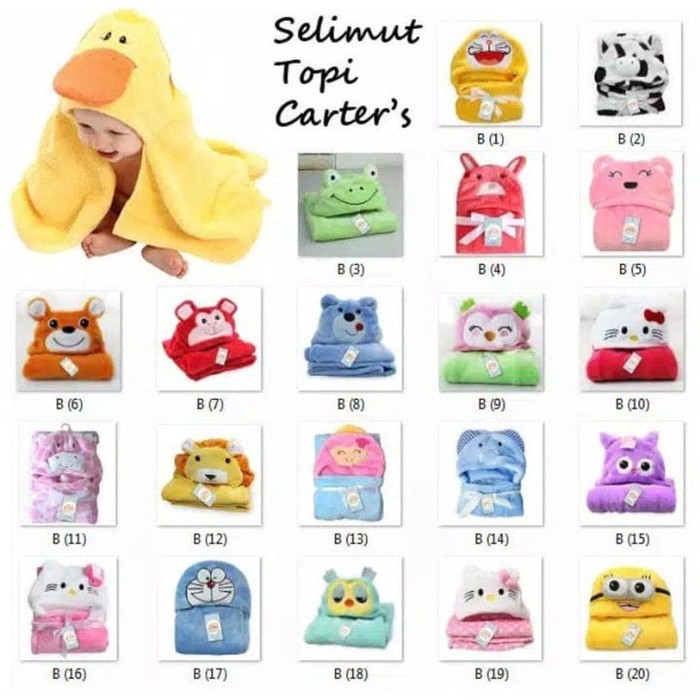 SELIMUT CARTER / SELIMUT BAYI / SELIMUT BLANKET CARTER