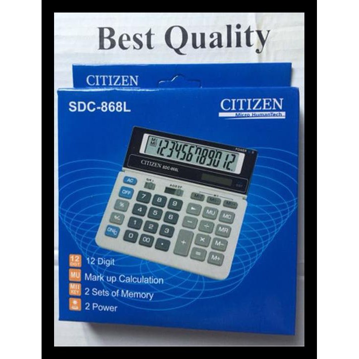 

Hot Product Citizen Sdc 868L / Sdc868 L Kalkulator Promo