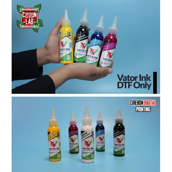 Tinta DTF CMYK Vator Ink Tinta Warna Khusus DTF 100 ML | TINTA DTF CIREBON |CIREBON DIGITAL PRINTING