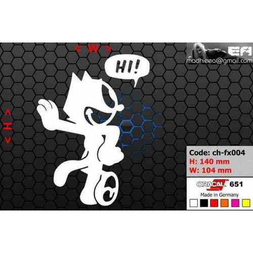 ea cutting sticker / decal    Code: ch-fx004    ( felix the cat )