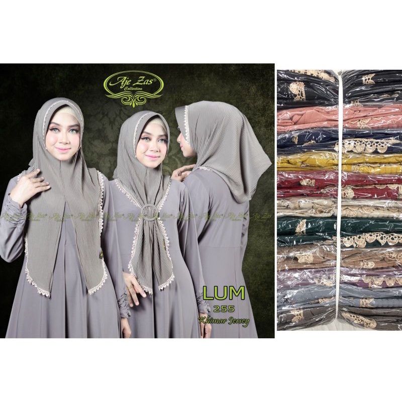 hijab instant hoodie gesper plisket jersy lum ori ajezas