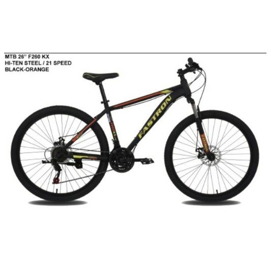 SEPEDA GUNUNG MTB FASTRON F260 KX 26" 26 21 SPEED - GRAB/GOJEK INSTAN