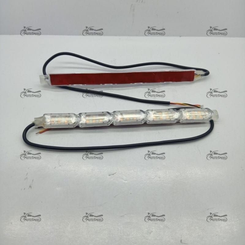 Lampu Led DRL Running 2warna 15cm - Drl Alis Kristal 15cm Senja Plus Sein Running 2