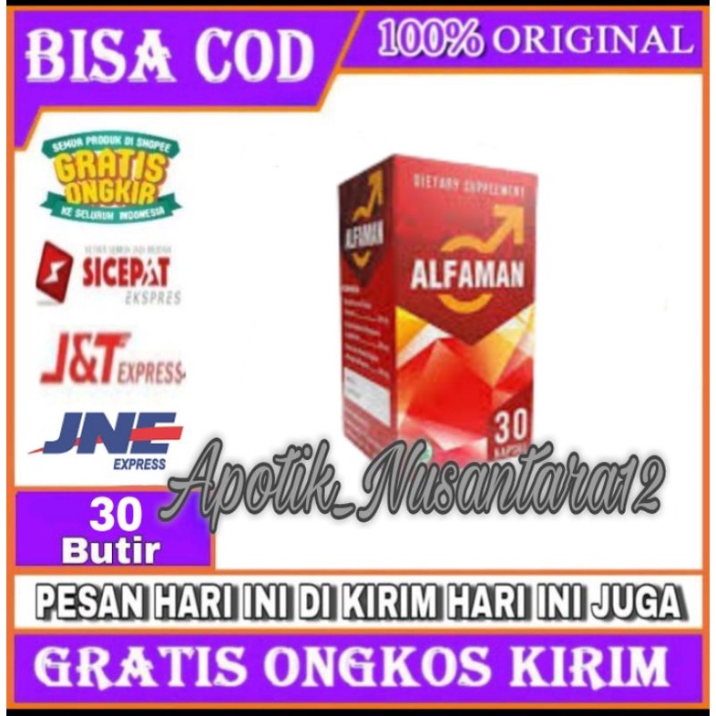 Alfaman Asli Obat Untuk Stamina Pria Herbal Ampuh Original