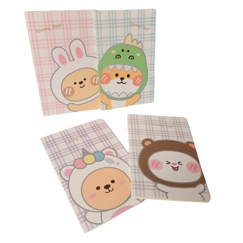 

Buku diary bear unicorn croco lovely day BL A5-5086-1-4 // notes catatan lucu