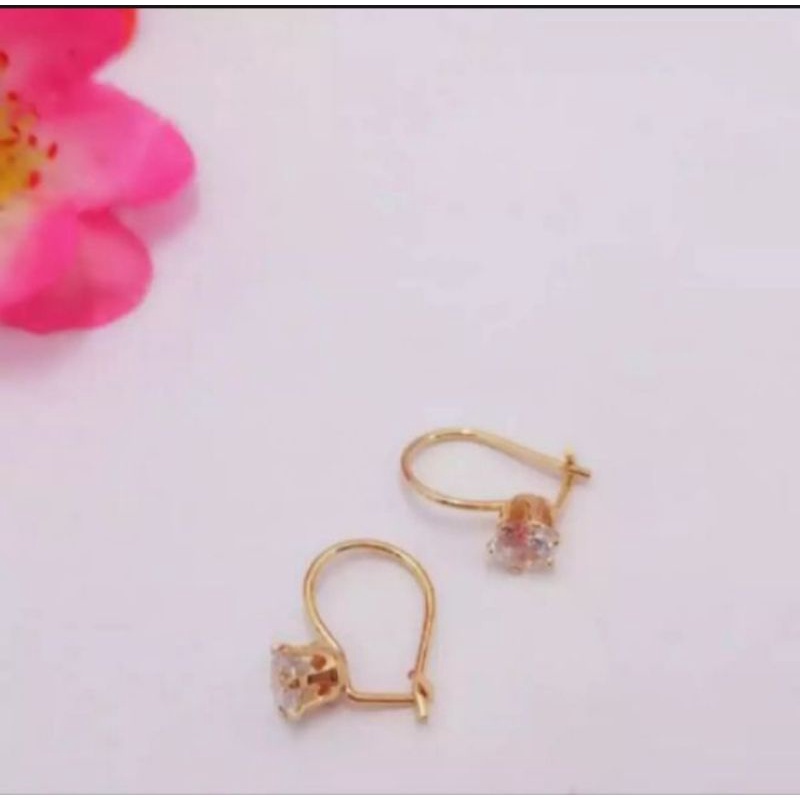 anting desi kait gold terlaris perhiasan wanita titanium gold