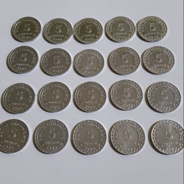 Uang koin kuno rp5 tahun 1979 terawat