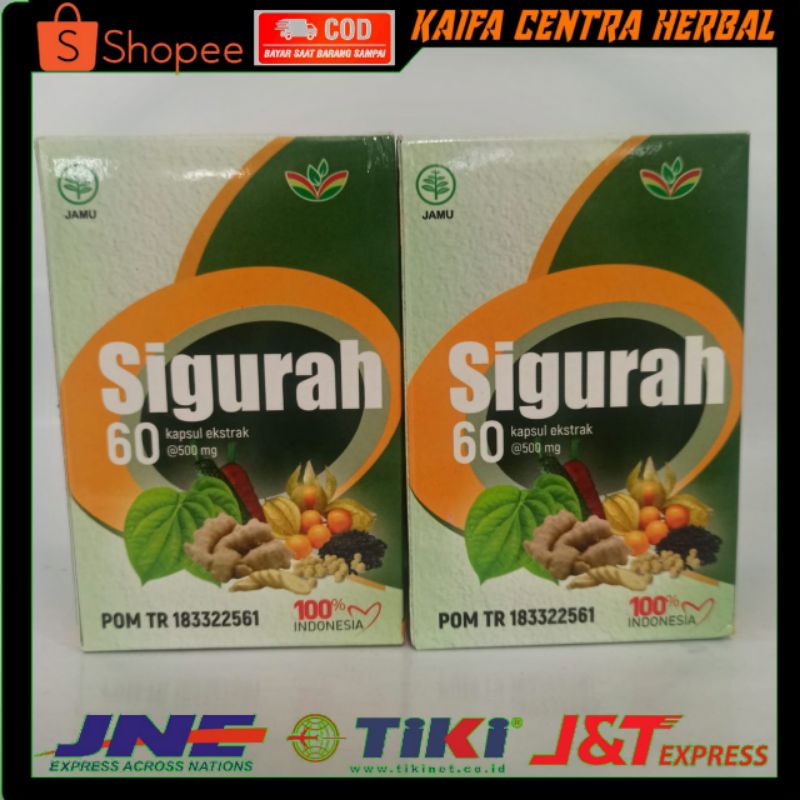 SIGURAH Kapsul Ekstrak Herbal Gurah Pernapasan Kapsul SIGURAH Original Menghilangkan Dahak Lendir