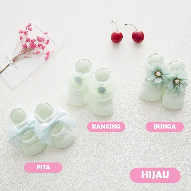 Kaos Kaki Model Sepatu Rajut Bayi Perempuan Prewalker Baby Girl Shoes Antislip 0 - 9 bulan