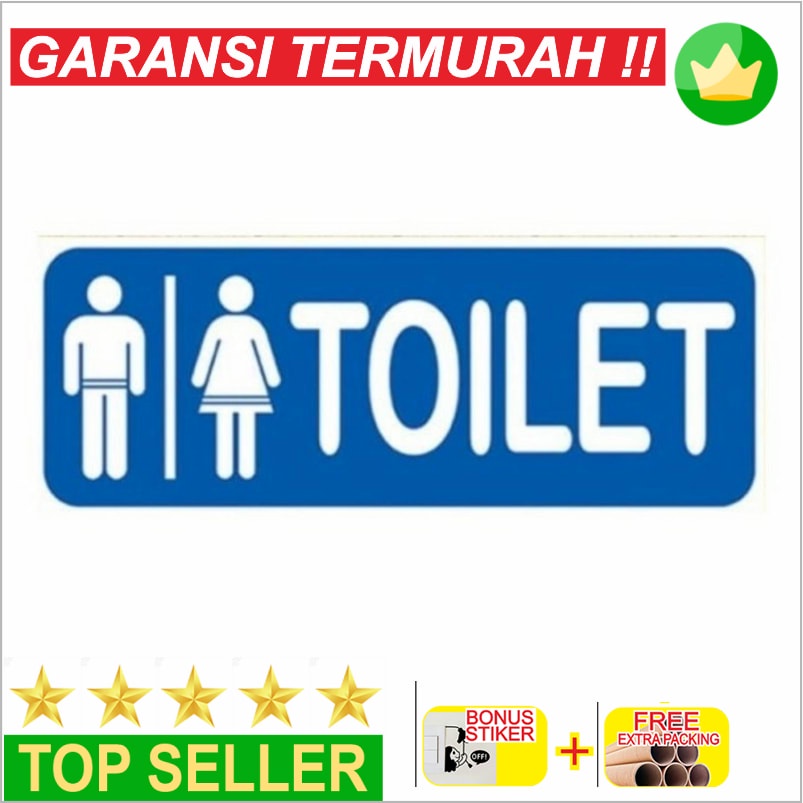 

Promo Stiker Toilet Pria Wanita Biru 10x30 - Stiker Keren
