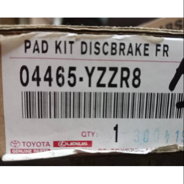 Kampas rem depan toyota avanza rush Original