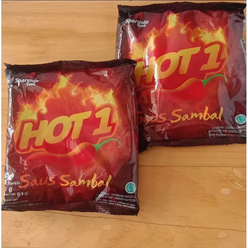 Jual Hot 1 Saus Sambal Sachet 25 Sachet 9 Gram Shopee Indonesia