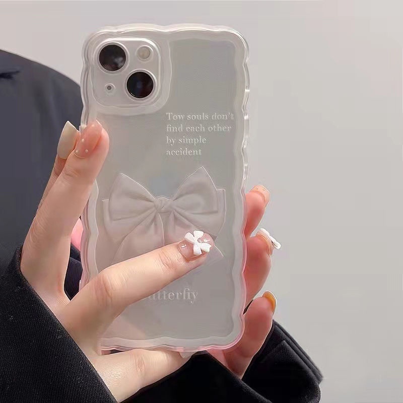 Casing IPhone 12 13 11 Pro Max X Xs Max Xr 7 8 Plus Motif Pita Putih Transparan Ggdr