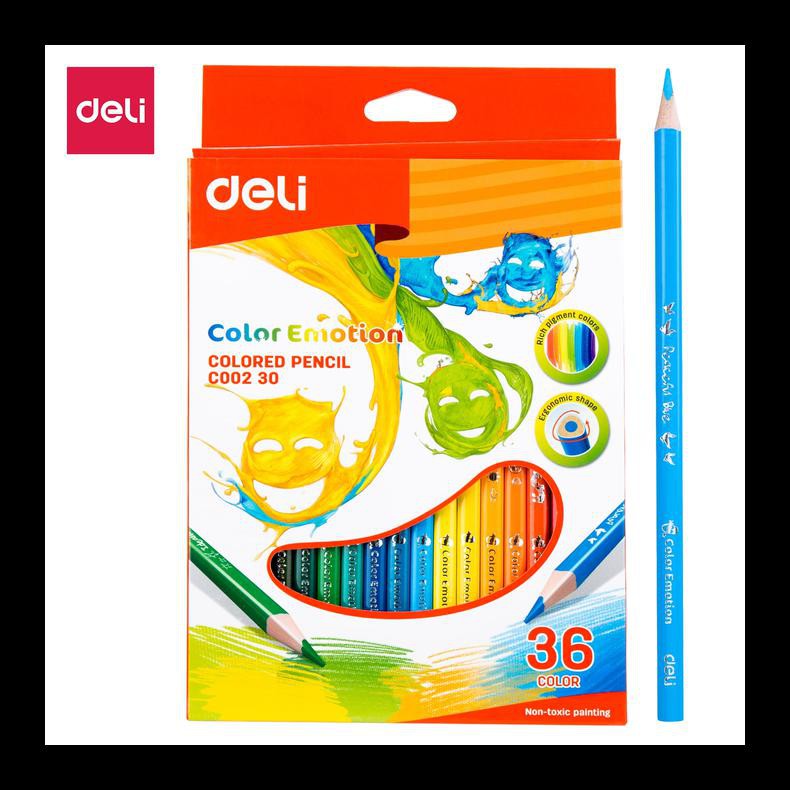 

BANTING HARGA DELI COLORED PENCIL TRIANGLE SOFT BASSWOOD RICH 36C EC00230 - PENSIL PERALATAN MELUKIS