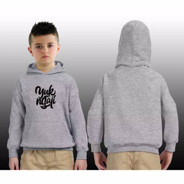 Sweater anak yuk ngaji sweater dakwah muslim anak jaket hoodie anak ngaji yuk