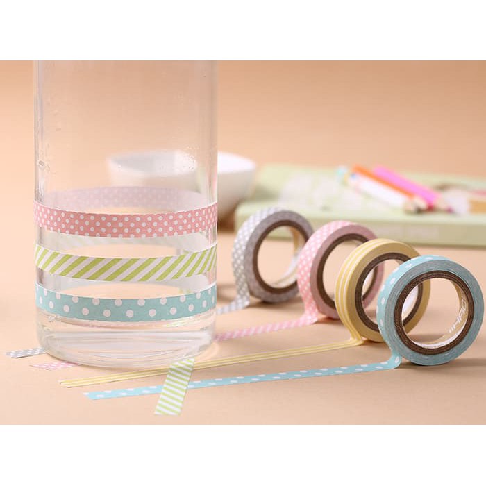 Candy Color Washi Tape (5pcs)