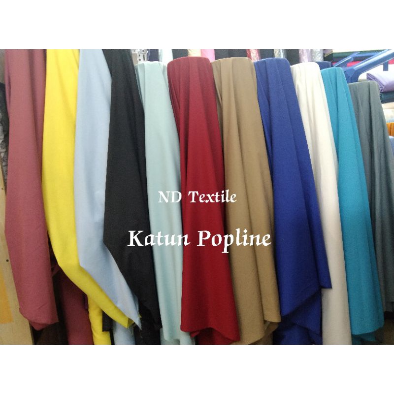 Kain/Bahan KATUN POPLINE/Harga Per 1/2(0.5)mtr