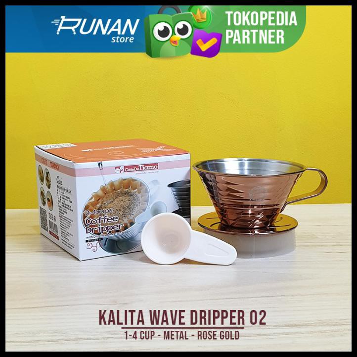 Jual Kalita Wave Dripper 185 02 Besi Metal Coffee Dripper 4 Cup 185W