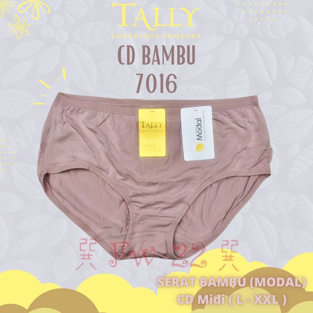 Celana Dalam Wanita Tally 7016 | CD Wanita Tally Berbahan Katun Bambu yang Lembut dan Nyaman