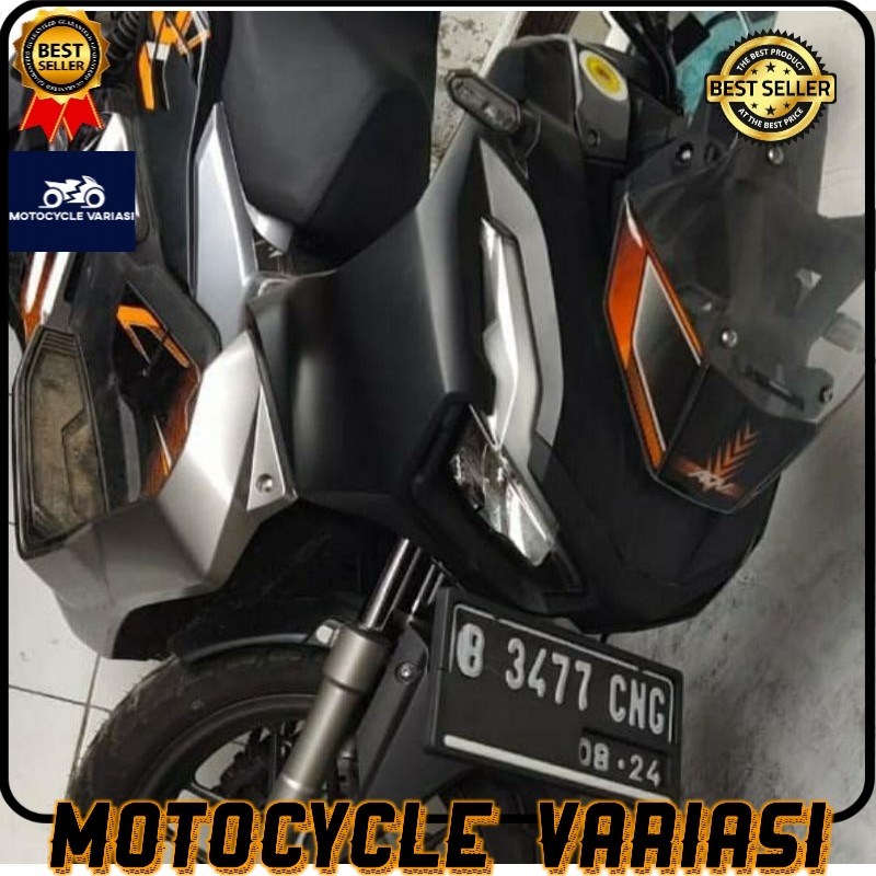 Stiker visor  windshield HONDA ADV 150 carbon resin premium